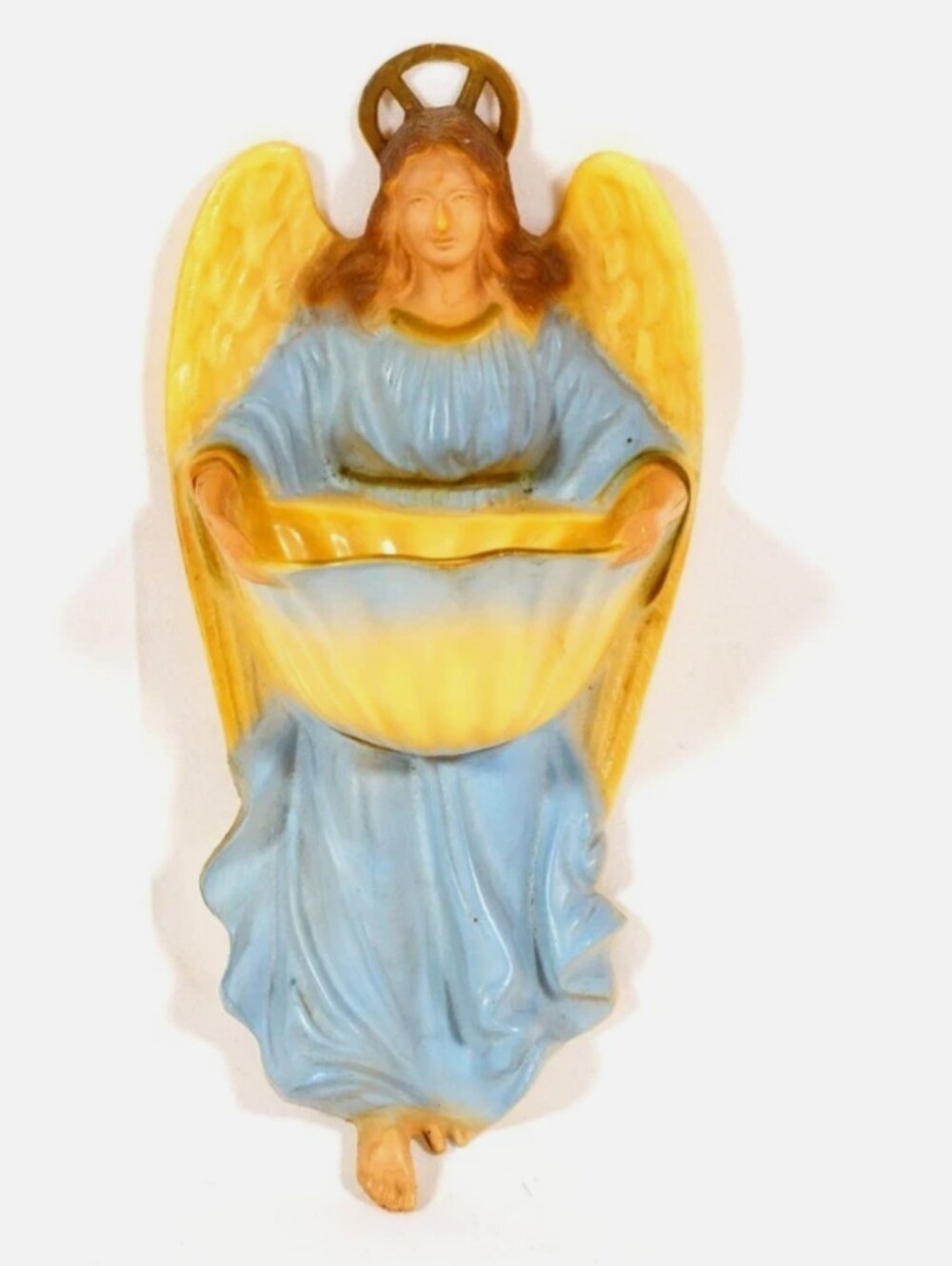 Vintage Heartland Plastics Company Angel Holy Water Font/Wall Hanging
